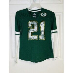 Green Bay Packers Majestic Women's Size Small Team Colors Long Sleeve T-Shirt